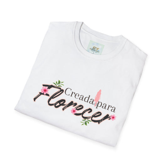 T-shirt "Creada para Florecer" – Inspiración Cristiana