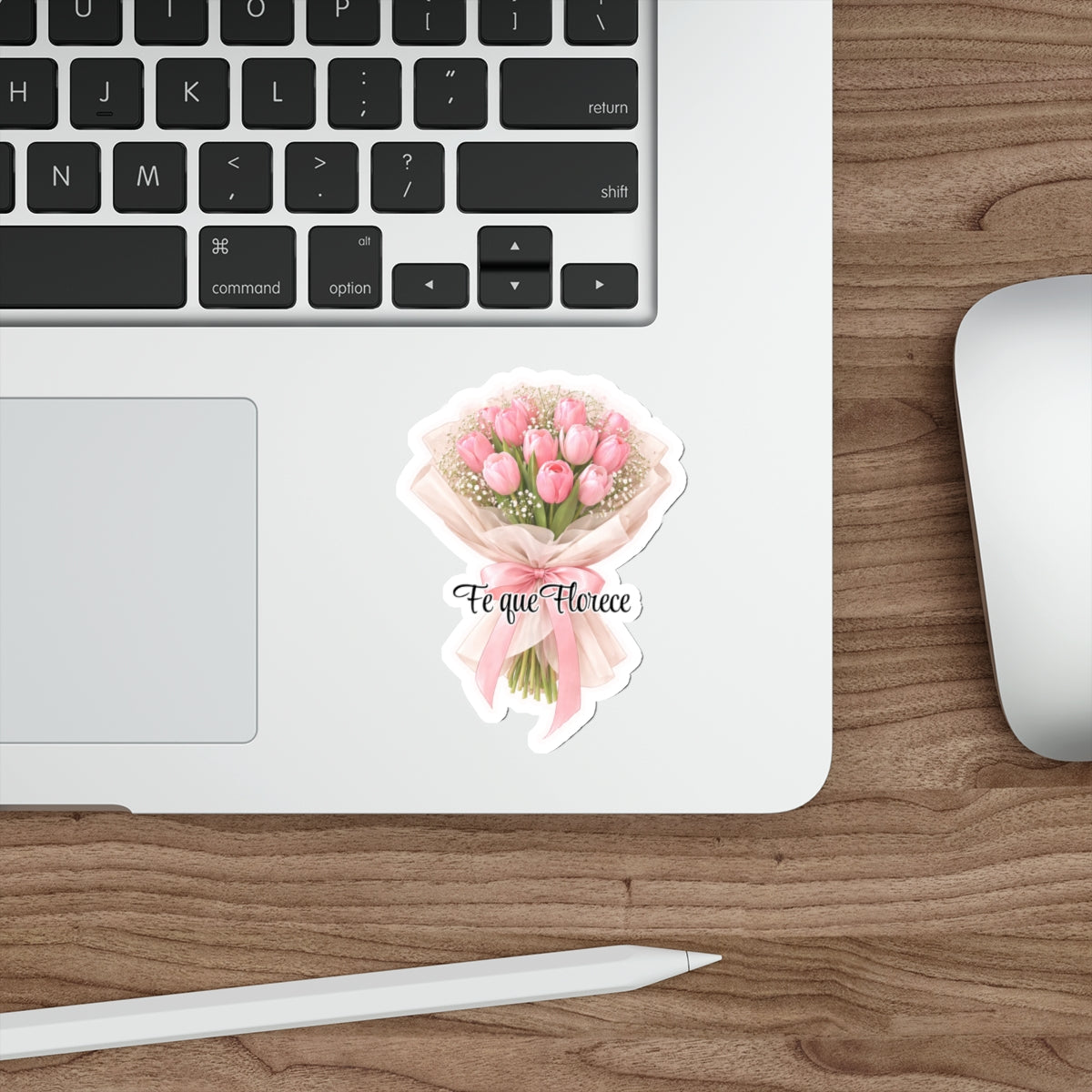 Sticker “Fe que Florece” – Inspiración Cristiana Floral 🌷