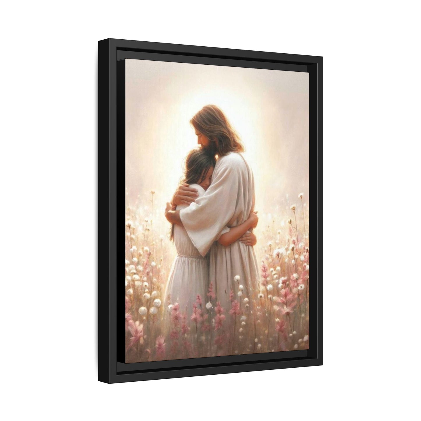 Framed Matte Canvas Print —“En Sus Brazos Florezco”
